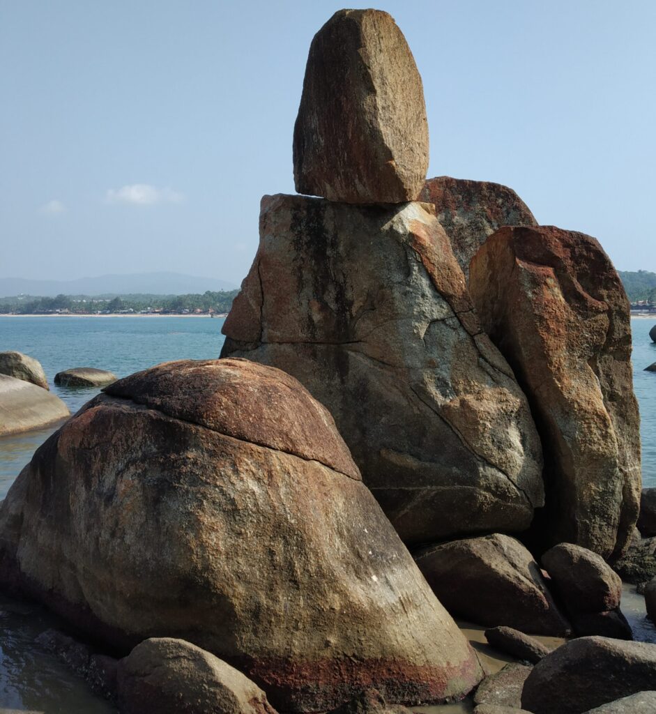 Goa beach - rock formation