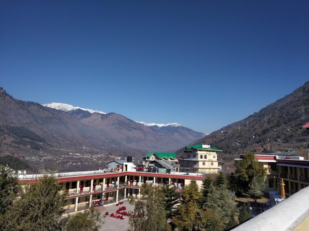 View from Buddist Monastery Manali