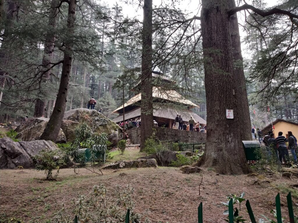 Hadimba Temple View between mountains