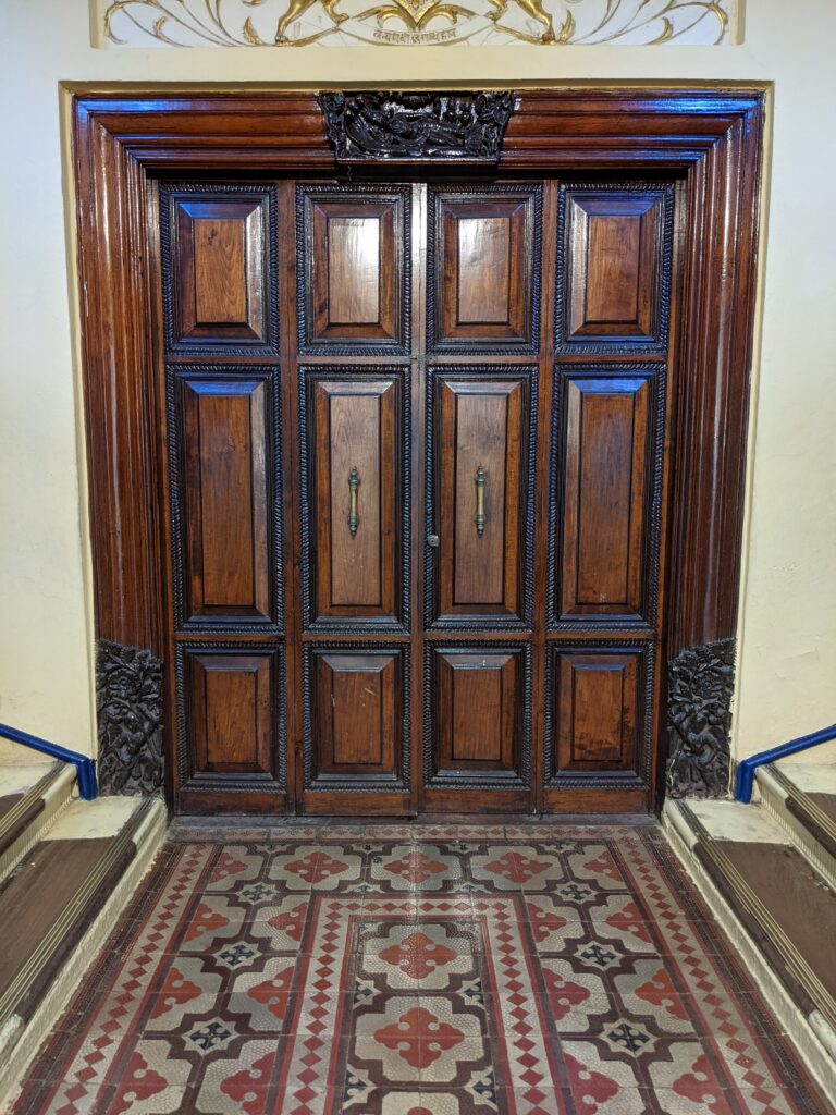 Mysore Palace - Artifcats - wooden door