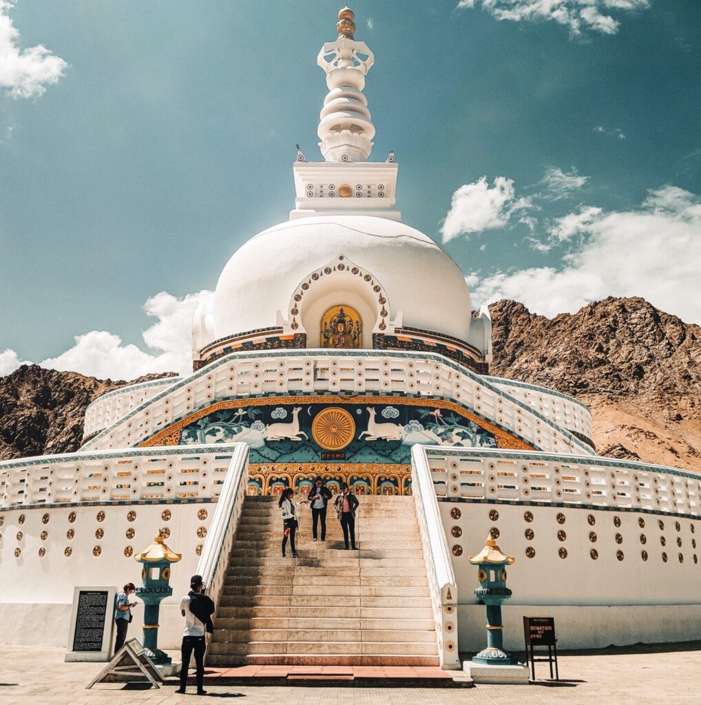 Shanti Stupa Leh - Leh Top 7 places to visit in India