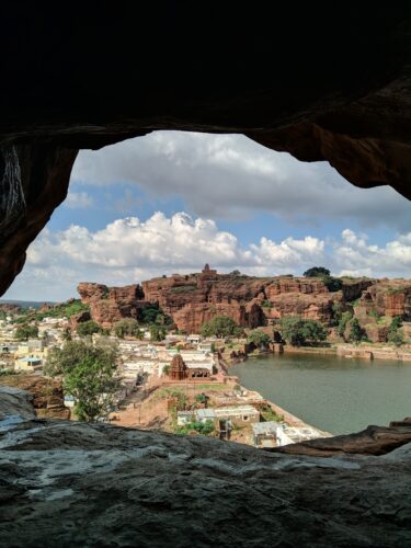 view from cave temples badami