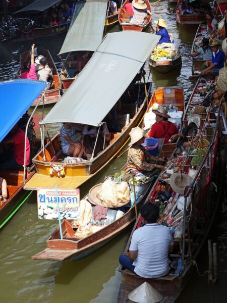 Floating Markets Bangkok - colourful image