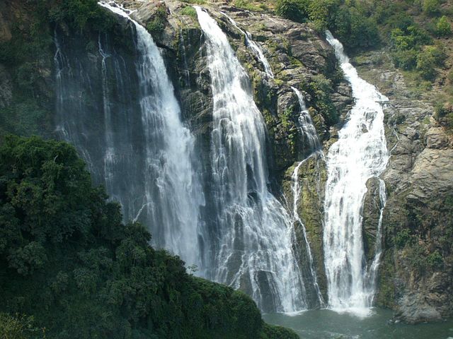 Shivanasamudra Karnataka during mansoon