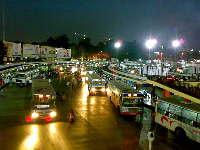 bangalore majestic station night view