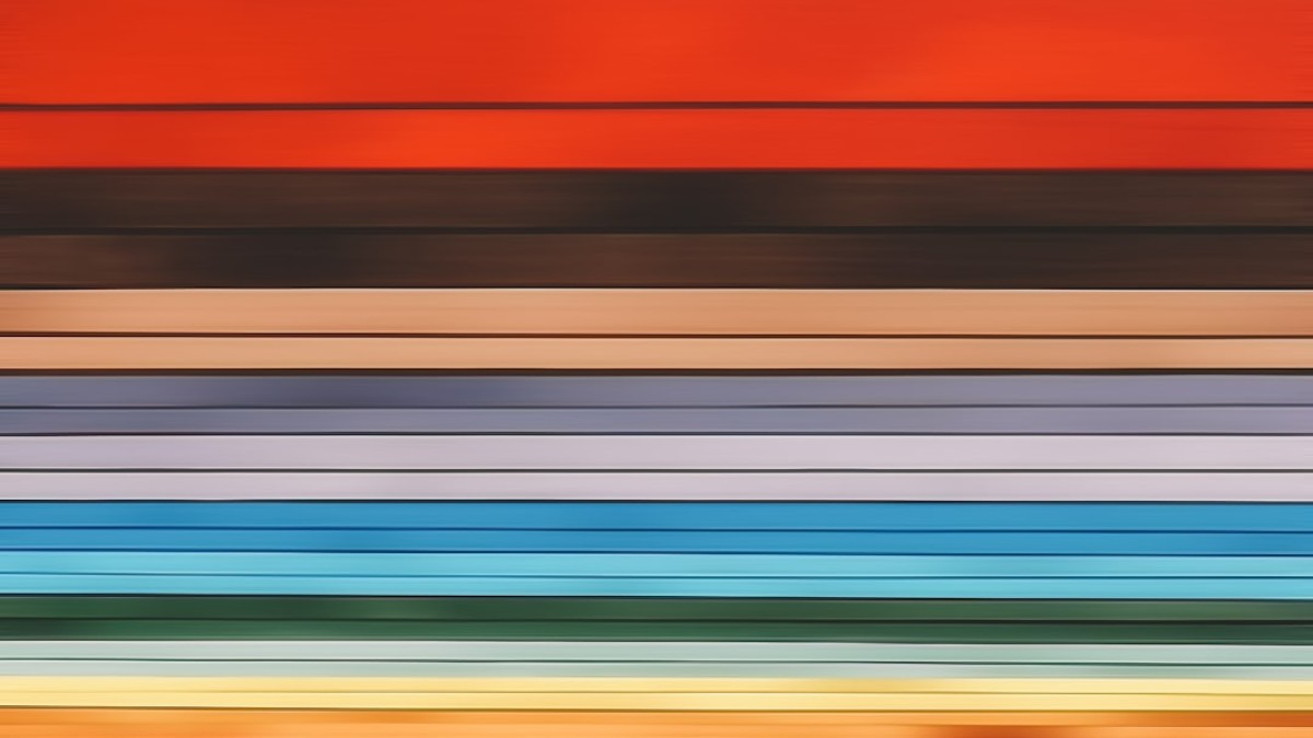 red blue and white striped textile