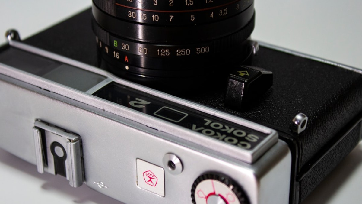 black and silver camera lens