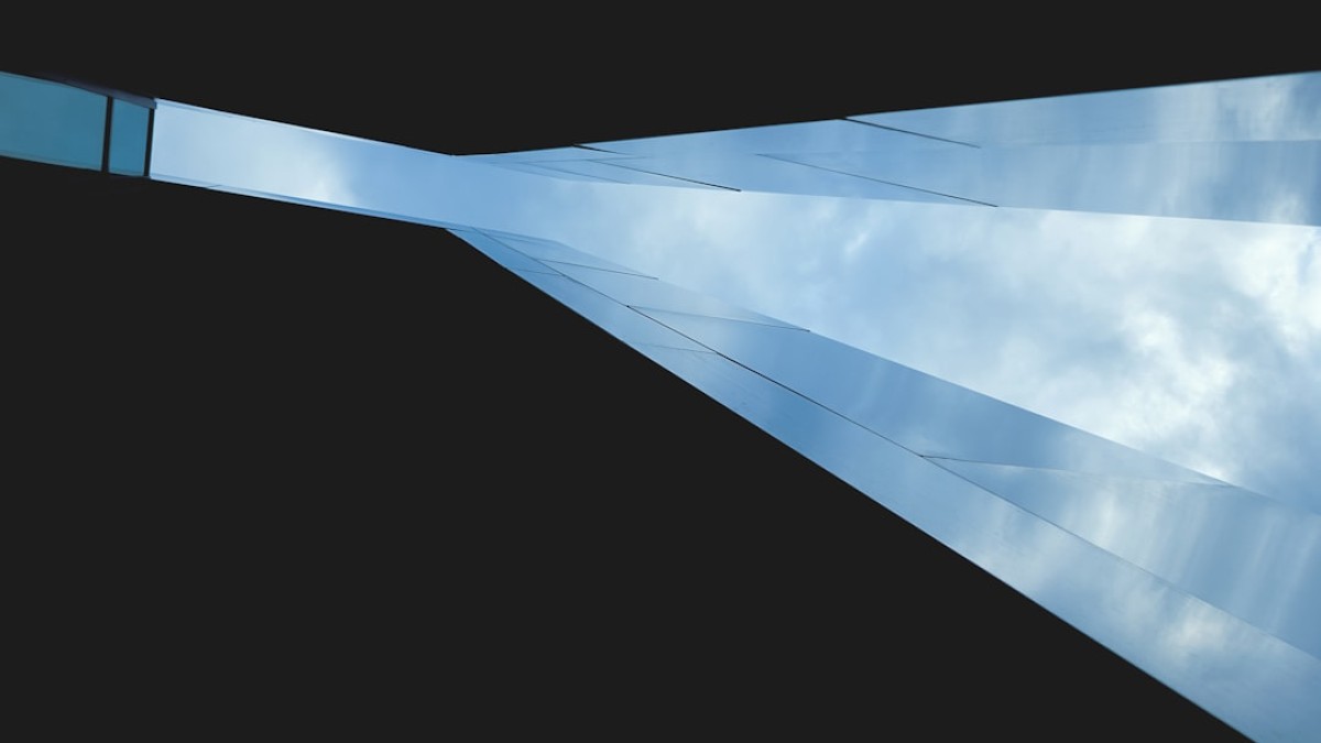 blue and white abstract illustration