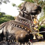 Nandi or Bull Statue ay Mysore chamundeshwari Hills