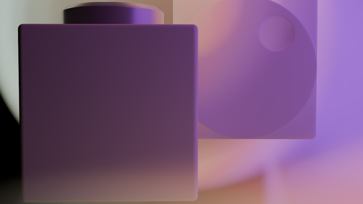 A blurry image of a purple object