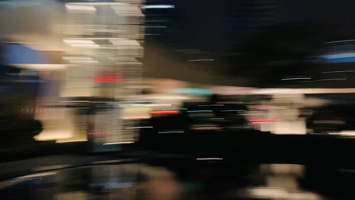 blurry image of a city